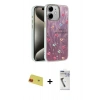 MARSİLYAN™- iPhone 11 Kılıf Zirve Modern Prime - Şeffaf Uv Polymer Nano Ekran Koruyucu + Rainbow Kamera Lens Koruma Cam - KI