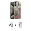 MARSİLYAN™- iPhone 11 Kılıf Zirve Modern Prime - Şeffaf Uv Polymer Nano Ekran Koruyucu + Raze Metal Kamera Lens - GS