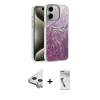 MARSİLYAN™- iPhone 11 Kılıf Zirve Modern Prime - Şeffaf Uv Polymer Nano Ekran Koruyucu + Raze Metal Kamera Lens - GS
