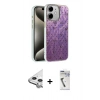 MARSİLYAN™- iPhone 11 Kılıf Zirve Modern Prime - Şeffaf Uv Polymer Nano Ekran Koruyucu + Raze Metal Kamera Lens - GS