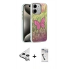 MARSİLYAN™- iPhone 11 Kılıf Zirve Modern Prime - Şeffaf Uv Polymer Nano Ekran Koruyucu + Raze Metal Kamera Lens - GS