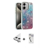 MARSİLYAN™- iPhone 11 Kılıf Zirve Modern Prime - Şeffaf Uv Polymer Nano Ekran Koruyucu + Raze Metal Kamera Lens - GS