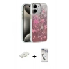 MARSİLYAN™- iPhone 11 Kılıf Zirve Modern Prime - Şeffaf Uv Polymer Nano Ekran Koruyucu + Renkli Kamera Lens Koruma Cam - SI