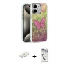 MARSİLYAN™- iPhone 11 Kılıf Zirve Modern Prime - Şeffaf Uv Polymer Nano Ekran Koruyucu + Renkli Kamera Lens Koruma Cam - SI