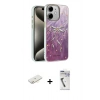 MARSİLYAN™- iPhone 11 Kılıf Zirve Modern Prime - Şeffaf Uv Polymer Nano Ekran Koruyucu + Renkli Kamera Lens Koruma Cam - SI