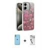 MARSİLYAN™- iPhone 11 Kılıf Zirve Modern Prime - Şeffaf Uv Polymer Nano Ekran Koruyucu + Neon Fosforlu Kamera Lens - YL