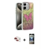 MARSİLYAN™- iPhone 11 Kılıf Zirve Modern Prime - Siyah 34D Hayalet Izgaralı Cam + Pers Alüminyum Kamera Lens - KI