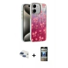 MARSİLYAN™- iPhone 11 Kılıf Zirve Modern Prime - Siyah 34D Hayalet Izgaralı Cam + Pers Alüminyum Kamera Lens - LT