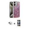 MARSİLYAN™- iPhone 11 Kılıf Zirve Modern Prime - Siyah 34D Hayalet Izgaralı Cam + Pers Alüminyum Kamera Lens - LT