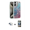 MARSİLYAN™- iPhone 11 Kılıf Zirve Modern Prime - Siyah 34D Hayalet Izgaralı Cam + Pers Alüminyum Kamera Lens - LT
