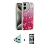 MARSİLYAN™- iPhone 11 Kılıf Zirve Modern Prime - Siyah 34D Hayalet Izgaralı Cam + Raze Metal Kamera Lens - MI