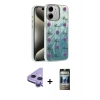 MARSİLYAN™- iPhone 11 Kılıf Zirve Modern Prime - Siyah 34D Hayalet Izgaralı Cam + Raze Metal Kamera Lens - MR