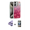 MARSİLYAN™- iPhone 11 Kılıf Zirve Modern Prime - Siyah 34D Hayalet Izgaralı Cam + Raze Metal Kamera Lens - MR