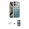 MARSİLYAN™- iPhone 11 Kılıf Zirve Modern Prime - Siyah 34D Hayalet Izgaralı Cam + Renkli Kamera Lens Koruma Cam - SI