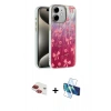 MARSİLYAN™- iPhone 11 Kılıf Zirve Modern Prime - Siyah 3D Antistatik Cam Ekran Koruyucu + Pers Alüminyum Kamera Lens - KI
