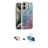 MARSİLYAN™- iPhone 11 Kılıf Zirve Modern Prime - Siyah 3D Antistatik Cam Ekran Koruyucu + Pers Alüminyum Kamera Lens - KI