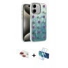 MARSİLYAN™- iPhone 11 Kılıf Zirve Modern Prime - Siyah 3D Antistatik Cam Ekran Koruyucu + Pers Alüminyum Kamera Lens - KI
