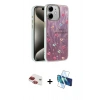 MARSİLYAN™- iPhone 11 Kılıf Zirve Modern Prime - Siyah 3D Antistatik Cam Ekran Koruyucu + Pers Alüminyum Kamera Lens - KI