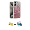 MARSİLYAN™- iPhone 11 Kılıf Zirve Modern Prime - Siyah 3D Antistatik Cam Ekran Koruyucu + Rainbow Kamera Lens Koruma Cam - KI