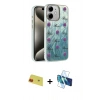 MARSİLYAN™- iPhone 11 Kılıf Zirve Modern Prime - Siyah 3D Antistatik Cam Ekran Koruyucu + Rainbow Kamera Lens Koruma Cam - KI