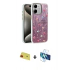 MARSİLYAN™- iPhone 11 Kılıf Zirve Modern Prime - Siyah 3D Antistatik Cam Ekran Koruyucu + Rainbow Kamera Lens Koruma Cam - KI