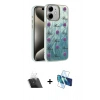MARSİLYAN™- iPhone 11 Kılıf Zirve Modern Prime - Siyah 3D Antistatik Cam Ekran Koruyucu + Kamera Lens Koruma Cam - SF