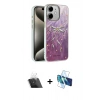 MARSİLYAN™- iPhone 11 Kılıf Zirve Modern Prime - Siyah 3D Antistatik Cam Ekran Koruyucu + Kamera Lens Koruma Cam - SF