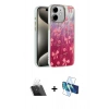 MARSİLYAN™- iPhone 11 Kılıf Zirve Modern Prime - Siyah 3D Antistatik Cam Ekran Koruyucu + Kamera Lens Koruma Cam - SF