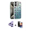 MARSİLYAN™- iPhone 11 Kılıf Zirve Modern Prime - Siyah 3D Antistatik Mat Seramik Nano Ekran Koruyucu + Raze Metal Kamera Lens - MR