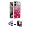 MARSİLYAN™- iPhone 11 Kılıf Zirve Modern Prime - Siyah 3D Antistatik Mat Seramik Nano Ekran Koruyucu + Raze Metal Kamera Lens - MR