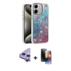 MARSİLYAN™- iPhone 11 Kılıf Zirve Modern Prime - Siyah 3D Antistatik Mat Seramik Nano Ekran Koruyucu + Raze Metal Kamera Lens - MR