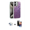 MARSİLYAN™- iPhone 11 Kılıf Zirve Modern Prime - Siyah 3D Antistatik Mat Seramik Nano Ekran Koruyucu + Pers Alüminyum Kamera Lens - GI