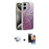MARSİLYAN™- iPhone 11 Kılıf Zirve Modern Prime - Siyah 3D Antistatik Mat Seramik Nano Ekran Koruyucu + Pers Alüminyum Kamera Lens - GI