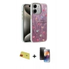 MARSİLYAN™- iPhone 11 Kılıf Zirve Modern Prime - Siyah 3D Antistatik Mat Seramik Nano Ekran Koruyucu + Rainbow Kamera Lens Koruma Cam - KI