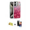 MARSİLYAN™- iPhone 11 Kılıf Zirve Modern Prime - Siyah 3D Antistatik Mat Seramik Nano Ekran Koruyucu + Rainbow Kamera Lens Koruma Cam - KI