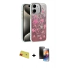 MARSİLYAN™- iPhone 11 Kılıf Zirve Modern Prime - Siyah 3D Antistatik Mat Seramik Nano Ekran Koruyucu + Rainbow Kamera Lens Koruma Cam - KI
