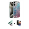 MARSİLYAN™- iPhone 11 Kılıf Zirve Modern Prime - Siyah 3D Antistatik Mat Seramik Nano Ekran Koruyucu + Raze Metal Kamera Lens - KI