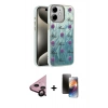 MARSİLYAN™- iPhone 11 Kılıf Zirve Modern Prime - Siyah 3D Antistatik Mat Seramik Nano Ekran Koruyucu + Raze Metal Kamera Lens - SH
