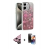 MARSİLYAN™- iPhone 11 Kılıf Zirve Modern Prime - Siyah 3D Antistatik Mat Seramik Nano Ekran Koruyucu + Raze Metal Kamera Lens - SH