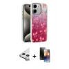 MARSİLYAN™- iPhone 11 Kılıf Zirve Modern Prime - Siyah 3D Antistatik Mat Seramik Nano Ekran Koruyucu + Raze Metal Kamera Lens - GS
