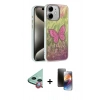 MARSİLYAN™- iPhone 11 Kılıf Zirve Modern Prime - Siyah 3D Antistatik Mat Seramik Nano Ekran Koruyucu + Raze Metal Kamera Lens - KI