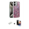 MARSİLYAN™- iPhone 11 Kılıf Zirve Modern Prime - Siyah 3D Antistatik Mat Seramik Nano Ekran Koruyucu + Renkli Kamera Lens Koruma Cam - SI
