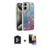 MARSİLYAN™- iPhone 11 Kılıf Zirve Modern Prime - Siyah 3D Antistatik Mat Seramik Nano Ekran Koruyucu + PVD Metal Kamera Lens - SH