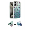 MARSİLYAN™- iPhone 11 Kılıf Zirve Modern Prime - Siyah 3D Antistatik Seramik Nano Ekran Koruyucu + Raze Metal Kamera Lens - KI