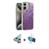 MARSİLYAN™- iPhone 11 Kılıf Zirve Modern Prime - Siyah 3D Antistatik Seramik Nano Ekran Koruyucu + Raze Metal Kamera Lens - KI