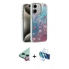 MARSİLYAN™- iPhone 11 Kılıf Zirve Modern Prime - Siyah 3D Antistatik Seramik Nano Ekran Koruyucu + Raze Metal Kamera Lens - KI