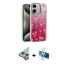 MARSİLYAN™- iPhone 11 Kılıf Zirve Modern Prime - Siyah 3D Antistatik Seramik Nano Ekran Koruyucu + Raze Metal Kamera Lens - KI