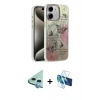 MARSİLYAN™- iPhone 11 Kılıf Zirve Modern Prime - Siyah 3D Antistatik Seramik Nano Ekran Koruyucu + Raze Metal Kamera Lens - MI
