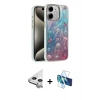 MARSİLYAN™- iPhone 11 Kılıf Zirve Modern Prime - Siyah 3D Antistatik Seramik Nano Ekran Koruyucu + Raze Metal Kamera Lens - GS