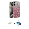 MARSİLYAN™- iPhone 11 Kılıf Zirve Modern Prime - Siyah 3D Antistatik Seramik Nano Ekran Koruyucu + Renkli Kamera Lens Koruma Cam - YL